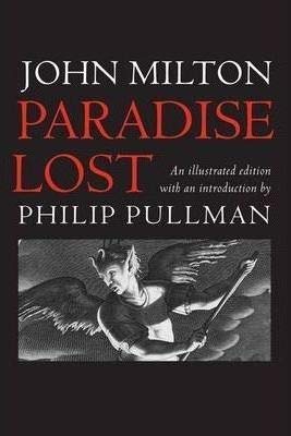 Book cover of “Paradise Lost” featuring a fallen angel illustration.