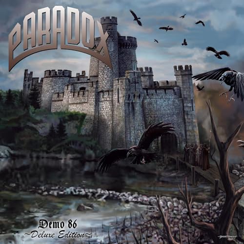 CD cover: stone castle with birds and dramatic sky.