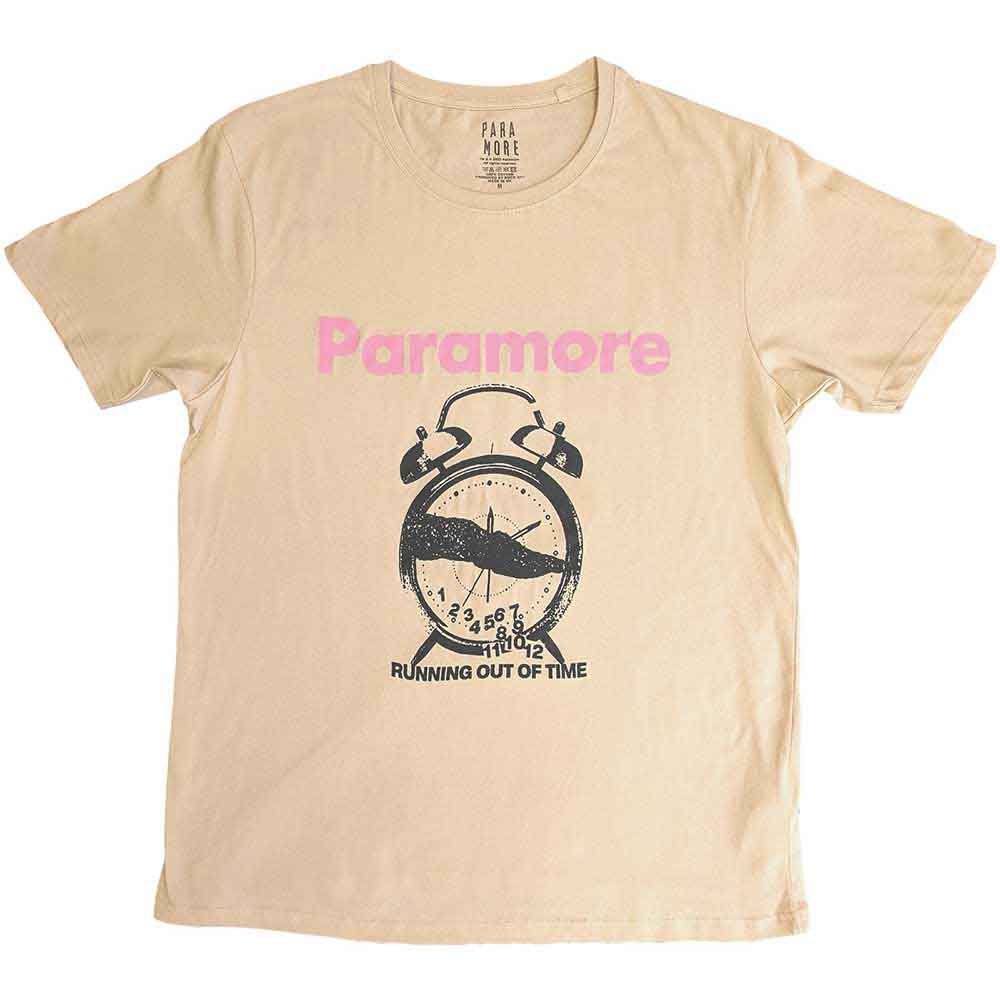Black Paramore t-shirt with “Clock” graphic, size XX-Large.