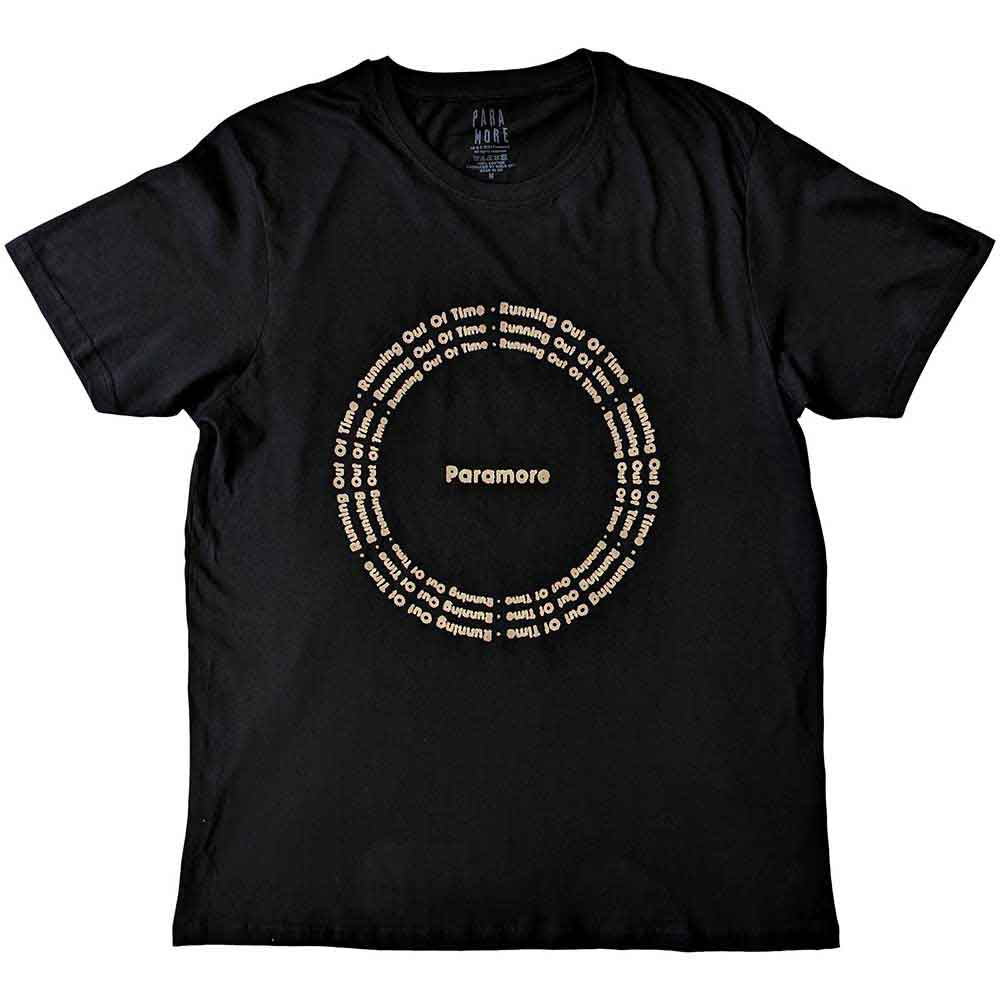 White unisex t-shirt featuring a circular graphic for Paramore's album ROOT.