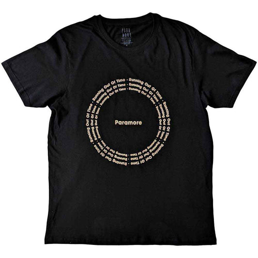 White unisex t-shirt featuring a circular graphic for Paramore's album ROOT.