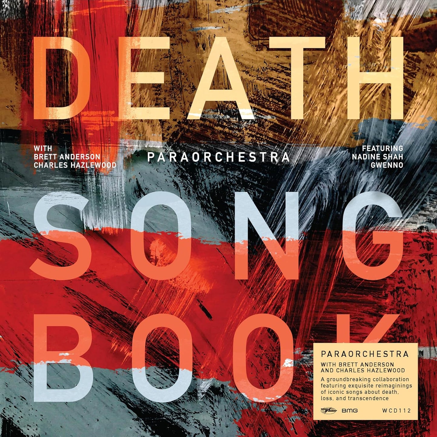 CD cover for "Death Songbook" by Paraorchestra, Anderson, and Hazlewood.