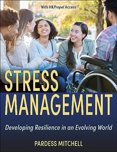 Book cover: "Stress Management" with diverse students and accessibility shown.