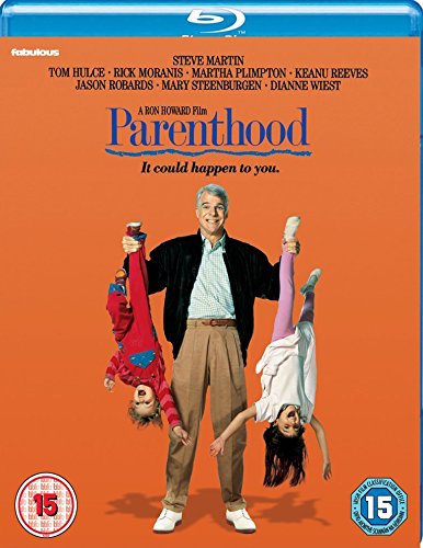BluL BluCBC Blu-ray cover for Parenthood featuring a man holding two children upside down.