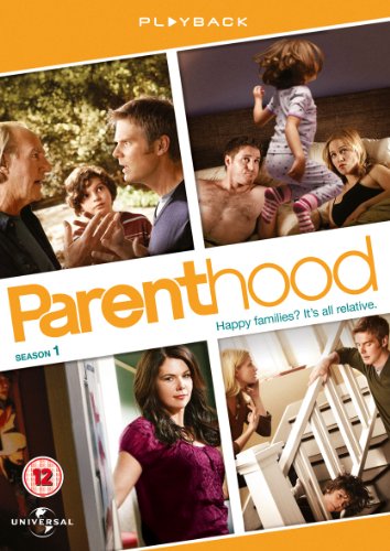 "Parenthood Season 1 DVD cover featuring collage of family scenes and title."