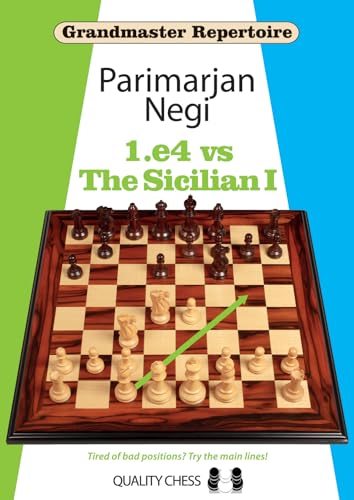 Book cover for 1.e4 vs The Sicilian I by Parimarjan Negi with chess board.