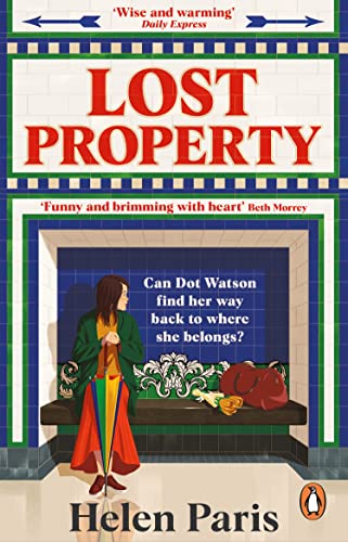 Book cover: "Lost Property" depicts a woman standing before a lost and found.