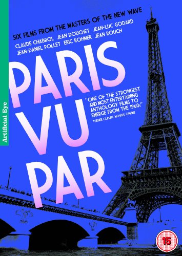 DVD cover for "Paris Vu Par" featuring the Eiffel Tower and bold text.