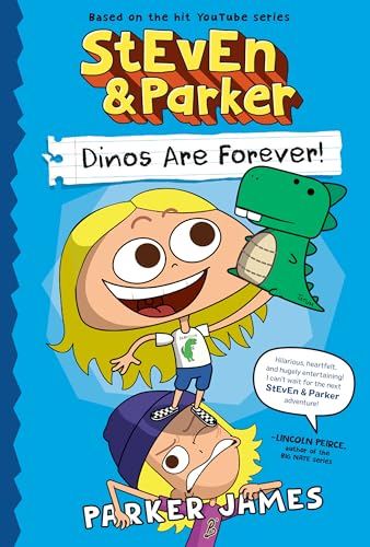 Book cover featuring a blonde girl with a green dinosaur toy.