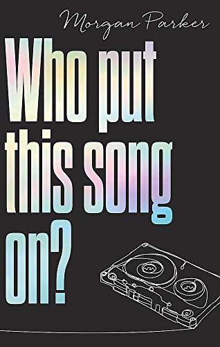 Book cover with iridescent text and a line-art cassette tape illustration.
