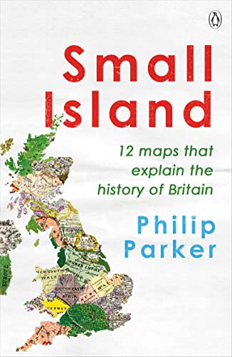 Book cover: “Small Island” with a map of Britain and red text.