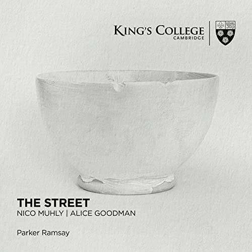 CD cover for Nico Muhly’s “The Street” featuring a textured white bowl.