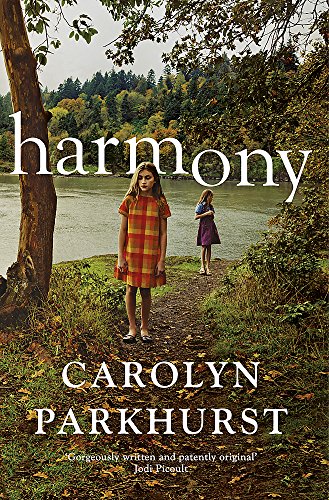Book cover: two young girls standing on a path by a lake.