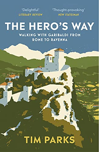 Book cover: "The Hero's Way" with a hilltop castle illustration.