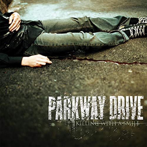 CD cover: person lying on road, band name "Parkway Drive" visible.