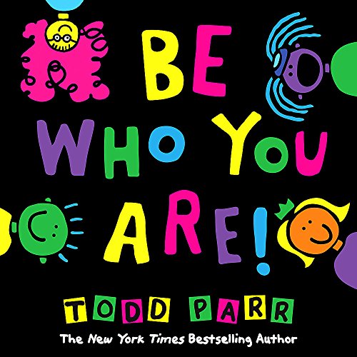 Book cover with colorful, whimsical lettering and illustrated faces.