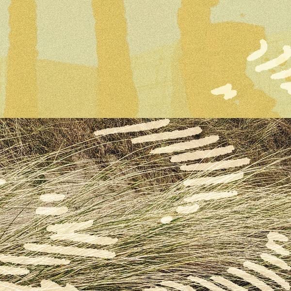 Abstract yellow and brown textured artwork, likely vinyl EP cover art.