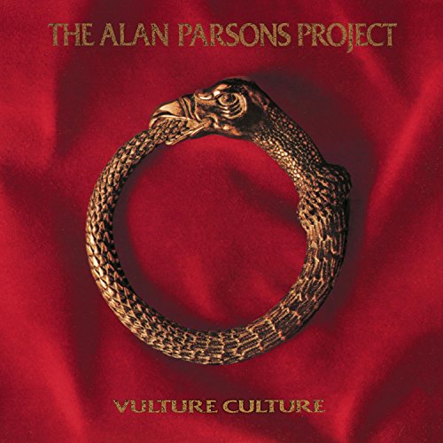 Album cover: golden ouroboros snake on a red textured background.