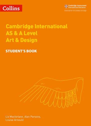 Orange textbook cover with a line drawing of a hand holding paintbrushes.