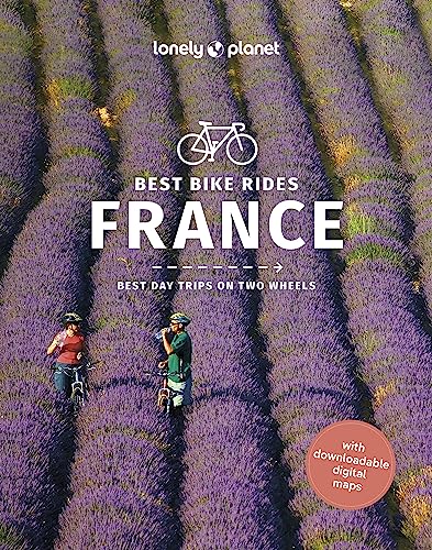 Lonely Planet guide to French bike rides, featuring lavender fields.