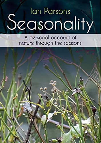 Book cover for “Seasonality” featuring blurred plant life.