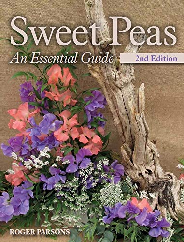 Book cover featuring colorful sweet pea flowers climbing a weathered branch.