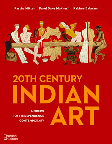 Book cover for “20th Century Indian Art” with figures and bold text.