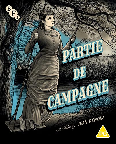 “Partie De Campagne” Blu-ray cover: woman on a swing in a landscape.