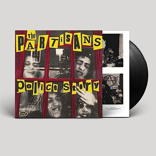 Vinyl record of The Partisans’ “Police Story” with collage cover art.