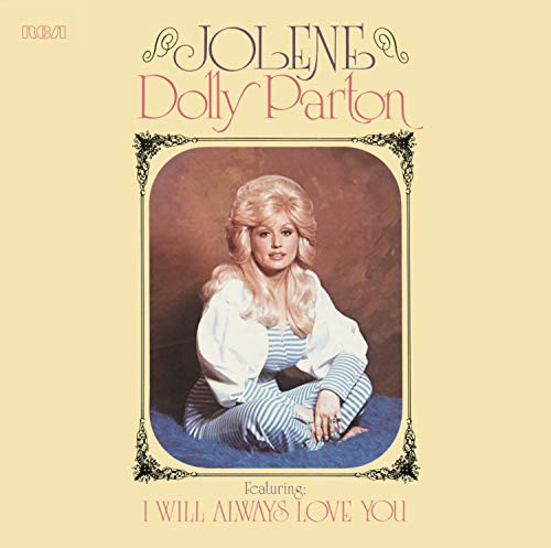 Album cover for Jolene by Dolly Parton featuring her portrait in an ornate frame.