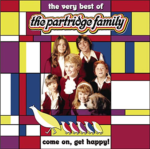CD cover for "The Partridge Family - Come On Get Happy!" featuring the cast.