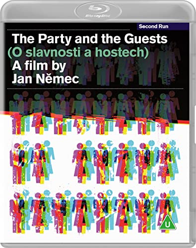 Blu-ray cover for “The Party and the Guests” featuring stylized figures.
