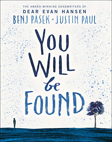 Sheet music cover with blue and white splatter, text "You Will Be Found.