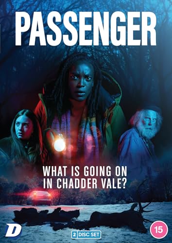 DVD cover for "Passenger" featuring three people and a car in snow.