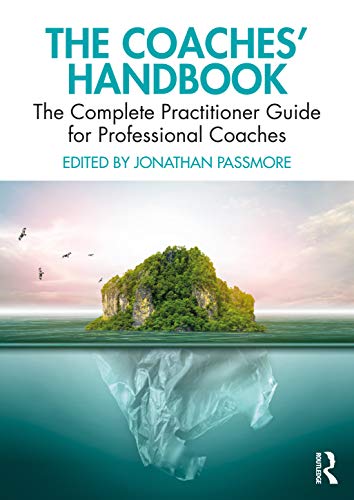 Book cover: "The Coaches' Handbook" with an island and sky image.
