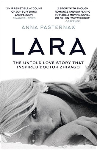 Book cover for “Lara” with a portrait of a woman and bold title.