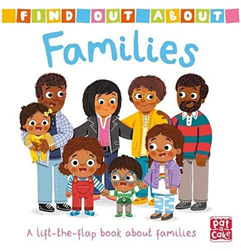 Board book cover depicting diverse family with lift-the-flap elements.