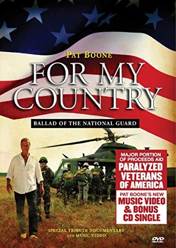 DVD cover for "For My Country" featuring Pat Boone and military imagery.