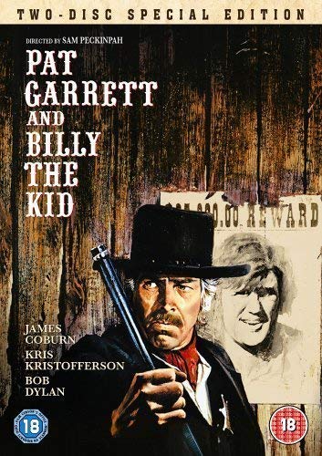 DVD cover for "Pat Garrett & Billy the Kid" featuring James Coburn.