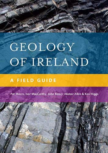 Book cover: “Geology of Ireland: A Field Guide” with rock formations.