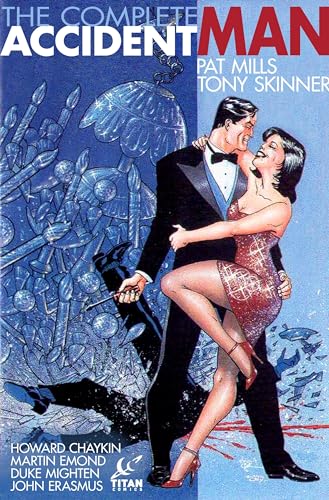 Comic book cover: man and woman dancing, blue and silver background.