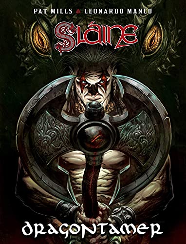 Warrior with warpaint and shield, dragon eyes in background, book cover.