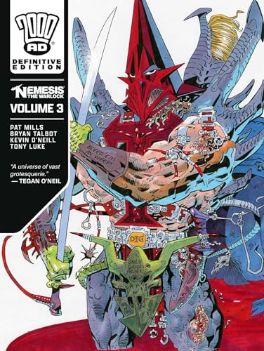 Comic book cover featuring a monstrous, armored figure wielding a sword.