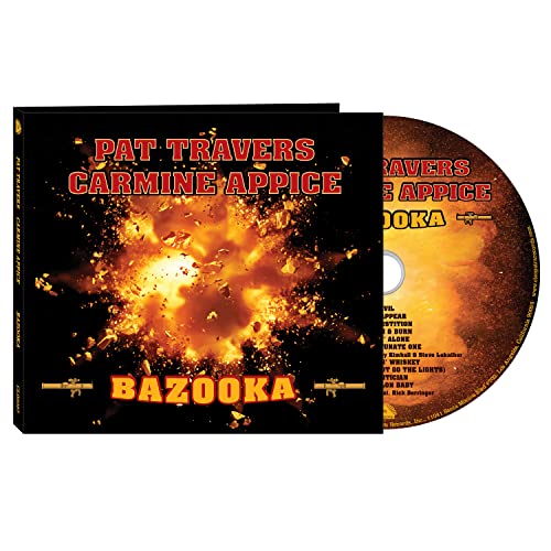 CD case and disc for Pat Travers & Carmine Appice’s “Bazooka” album.