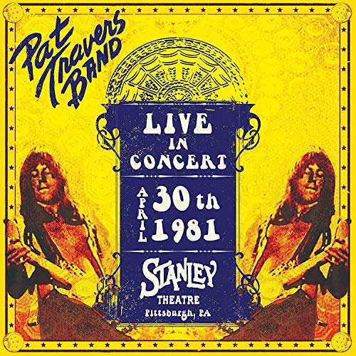 Yellow album cover with blue text and two musicians playing guitars.