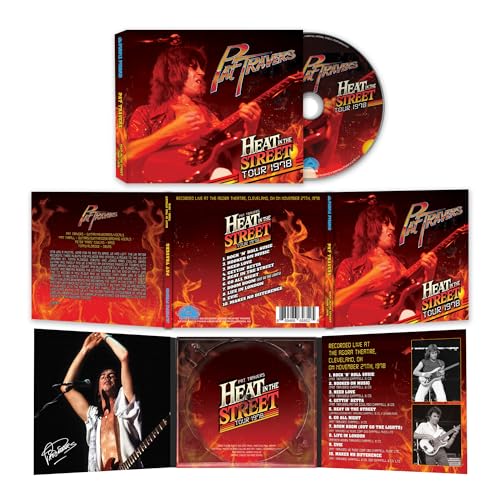 Pat Travers "Heat In The Street Tour 1978" CD packaging and disc.