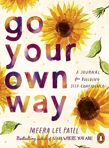 Journal cover with colorful text and watercolor sunflower illustrations.