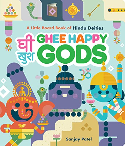 Colorful board book cover featuring illustrated Hindu deities and text.