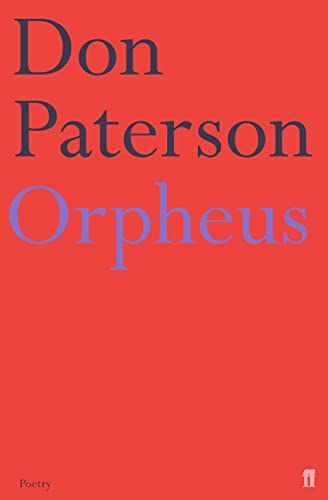Red book cover with blue text: “Don Paterson Orpheus” and “Poetry”.