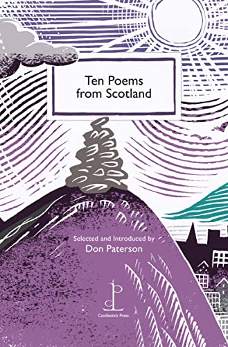 Book cover featuring a purple illustration of a cairn on a hill under sun.